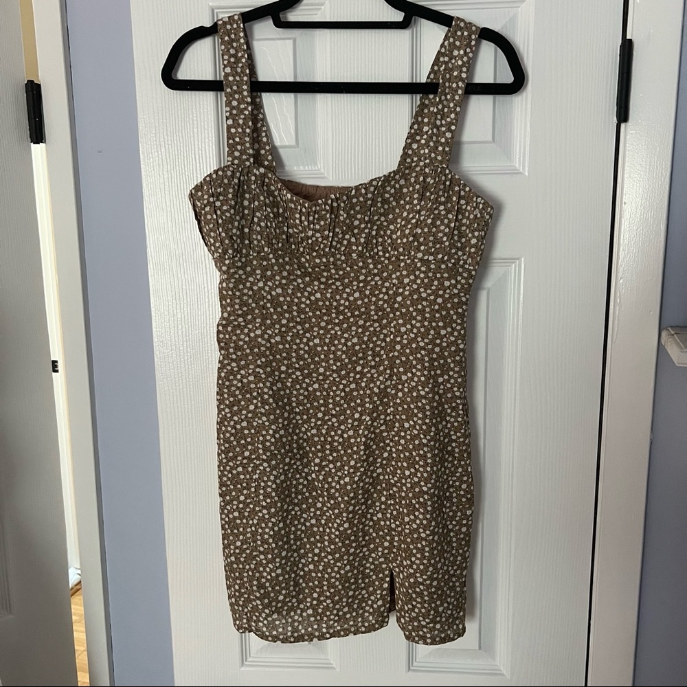 Greta Mini Dress in Sand